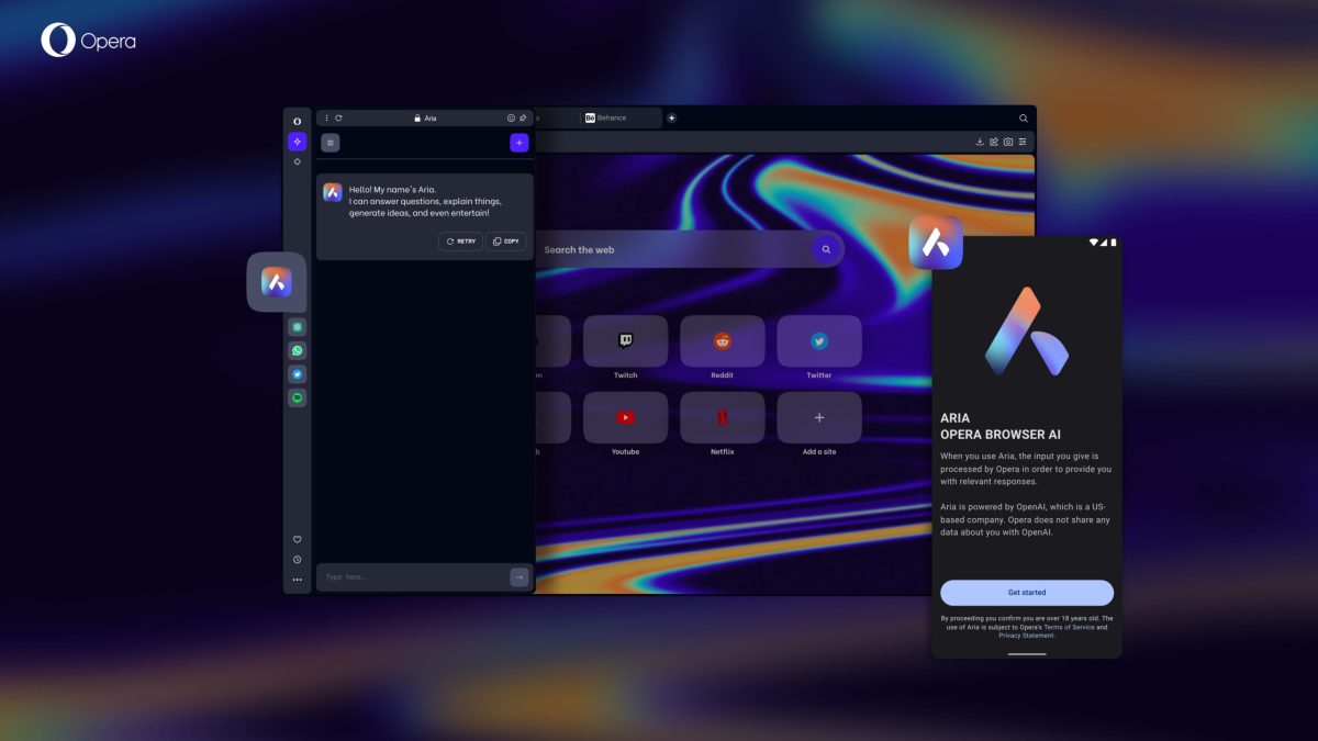 Opera lanza una nueva barra lateral de IA integrada impulsada por ChatGPT de OpenAI