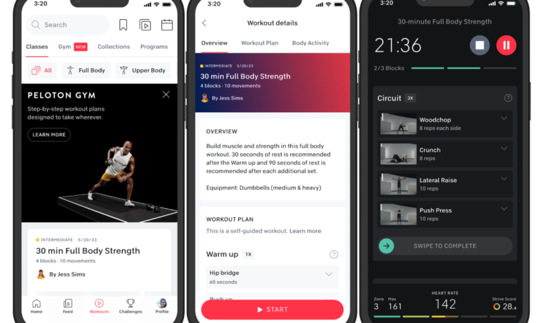 Peloton relanza su aplicación de entrenamiento con nuevos niveles de suscripción gratuitos y más caros