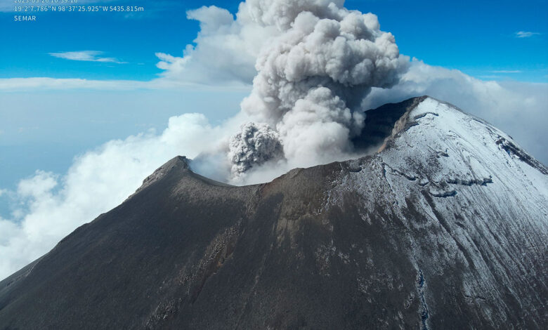 Popocatépetl: Caída de ceniza y lluvia provocarían lahares