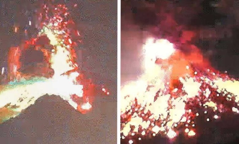 Popocatépetl registra nuevas explosiones durante la madrugada