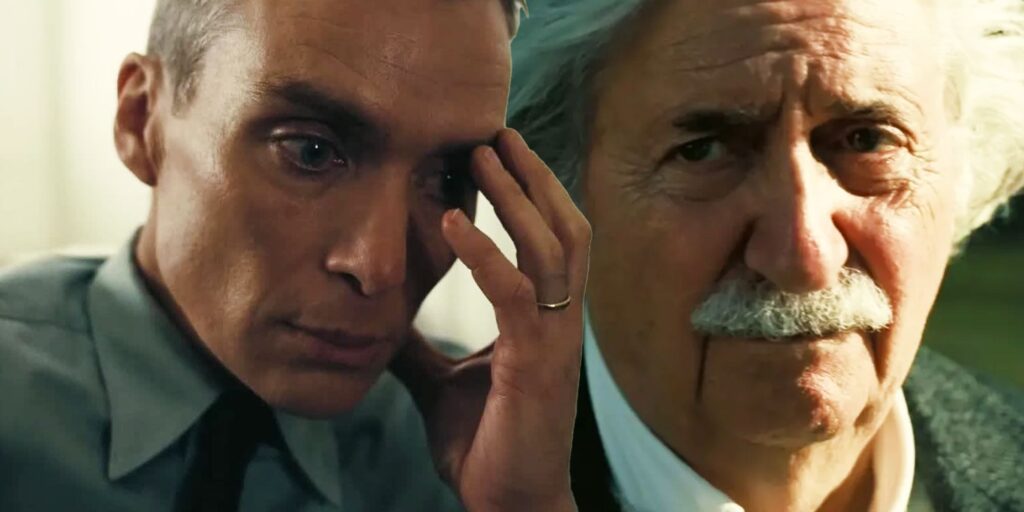 J. Robert Oppenheimer and Albert Einstein