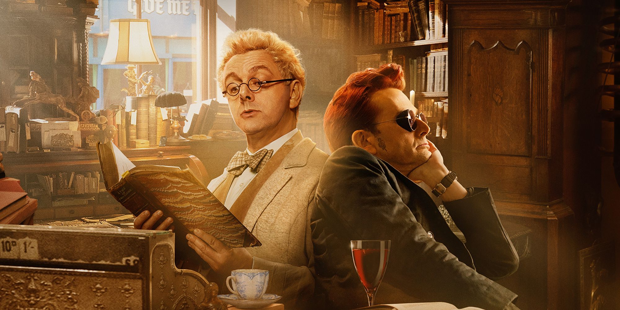 Michael Sheen and David Tennant in Good Omens season 2 poster