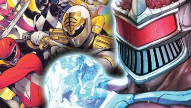 Lord Zedd and the Power Rangers.