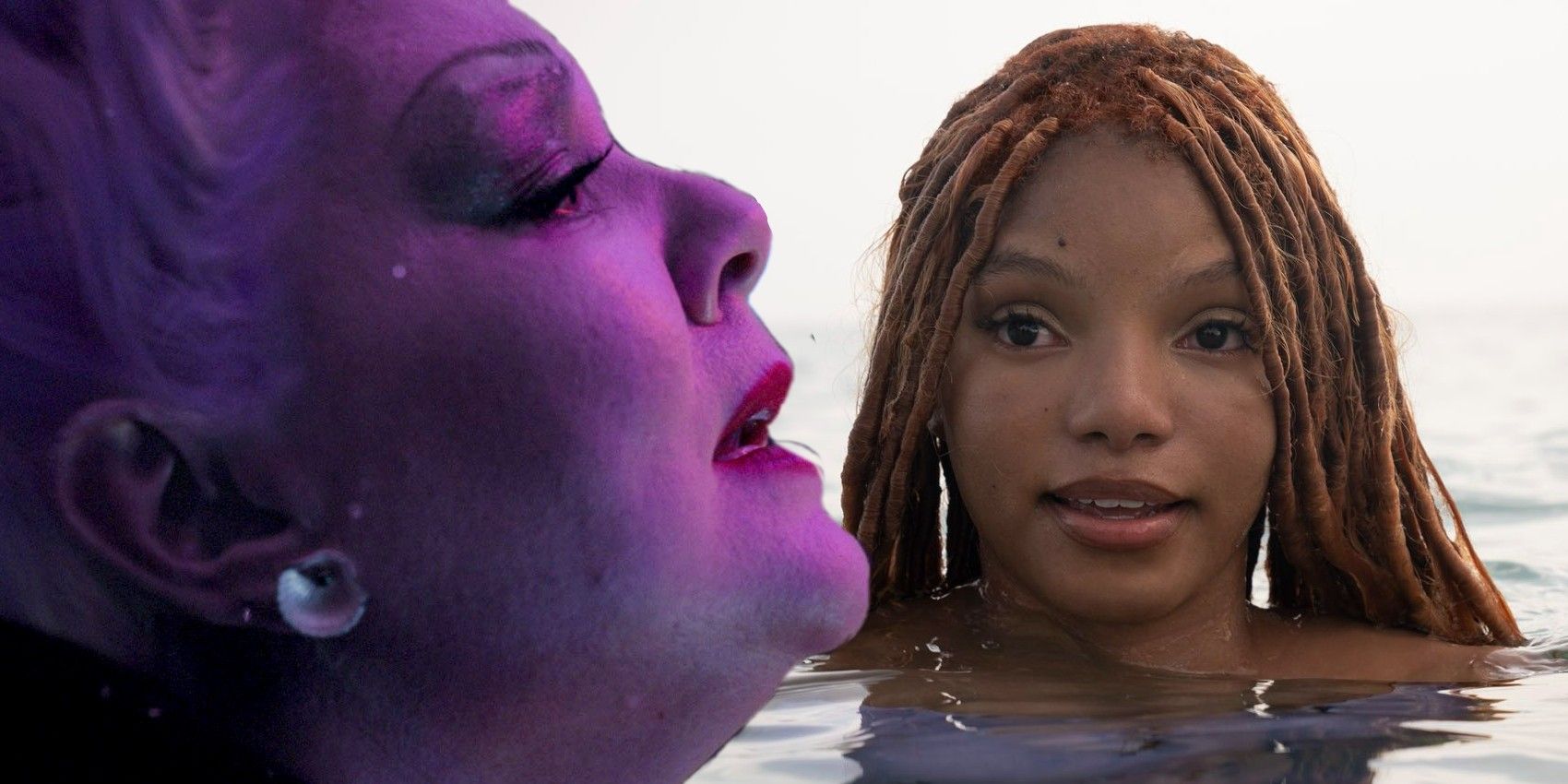 Blended image of Ursula and Ariel in The Little Mermaid