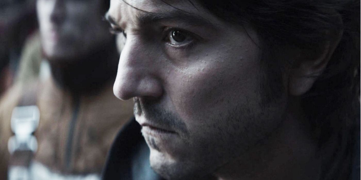 Cassian looking worried in Andor.