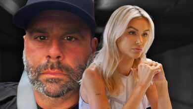 Vanderpump Rules' Randall Emmett and Lala Kent looking serious