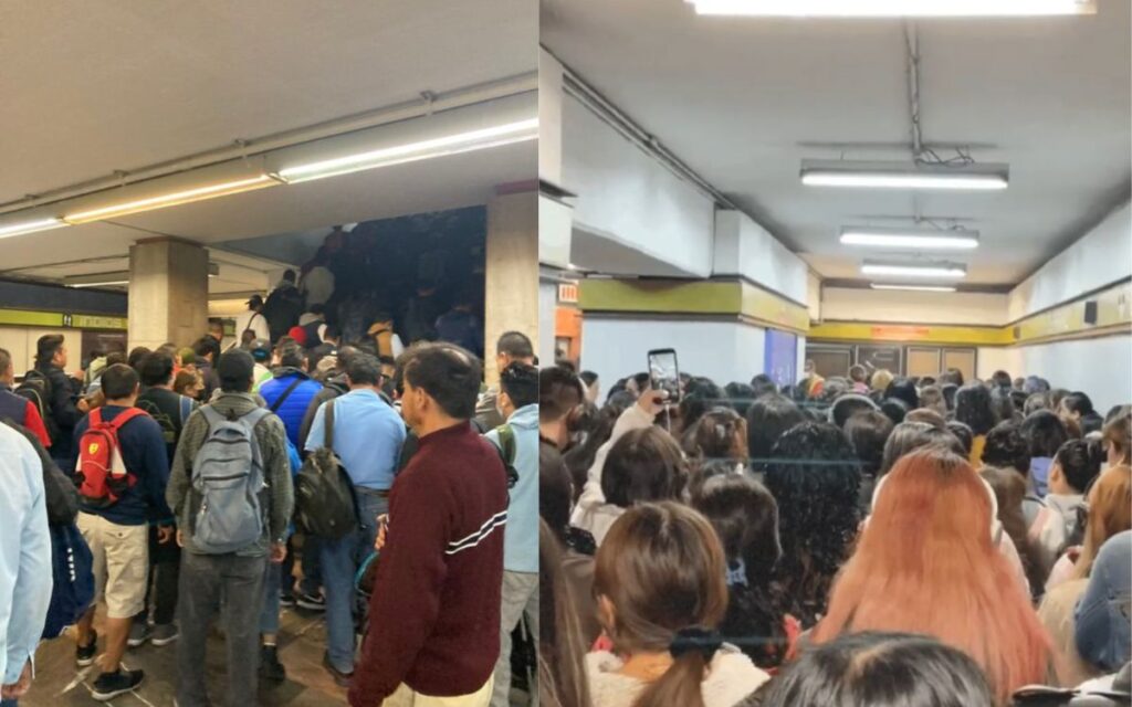 Reportan saturación y retrasos en Líneas 3, 8 y 9 del Metro CDMX