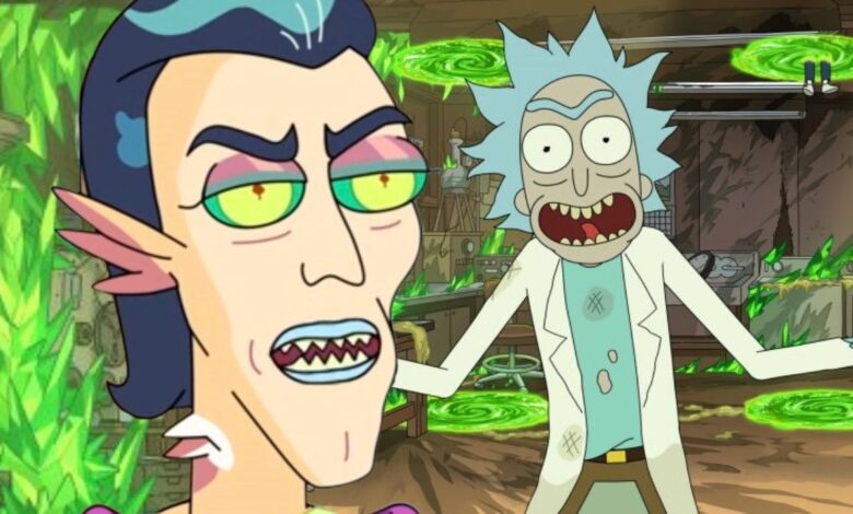 Rick and Morty's Rick and Mr. Nimbus.