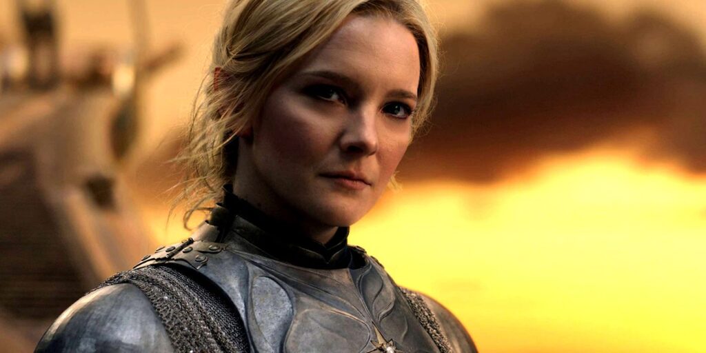 Morfydd Clark in The Lord of the Rings: The Rings of Power