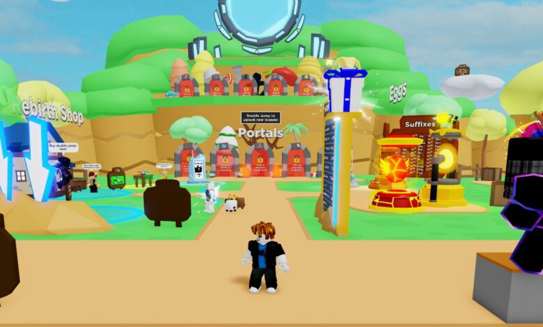 Roblox Clicker Simulator Codes Player Standing Facing Camera In Game Main Square