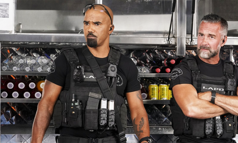 Shemar Moore in uniform in SWAT season 6