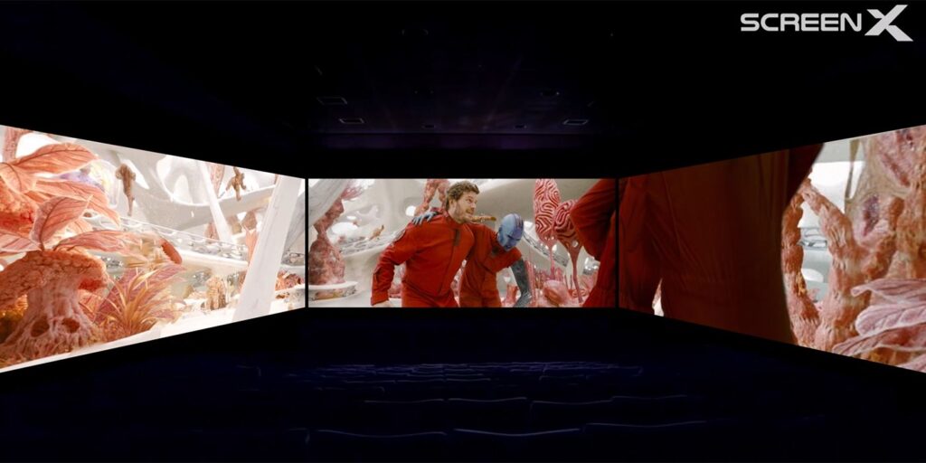 guardians of the galaxy in screenx