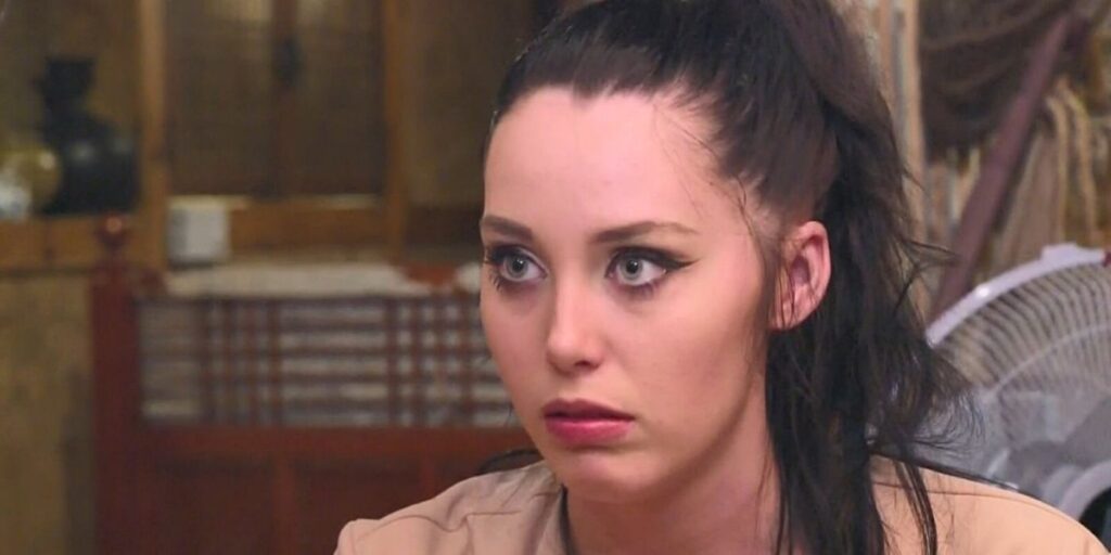 Deavan Clegg looking serious in 90 Day Fiancé