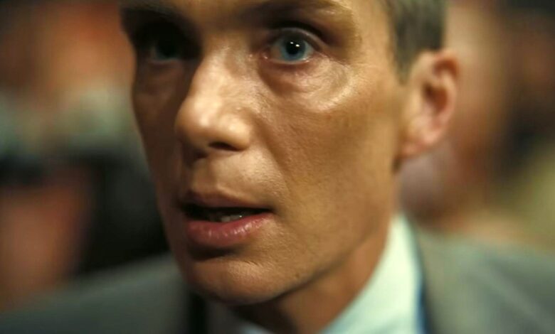 Cillian Murpher looking fazed in Oppenheimer