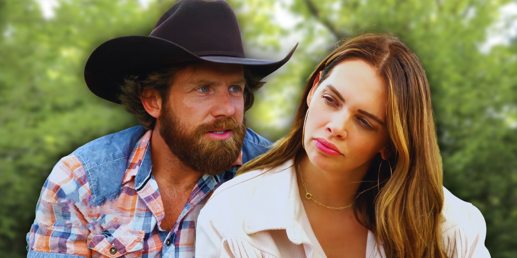 Married At First Sight's Clint Webb and Gina Micheletti looking serious