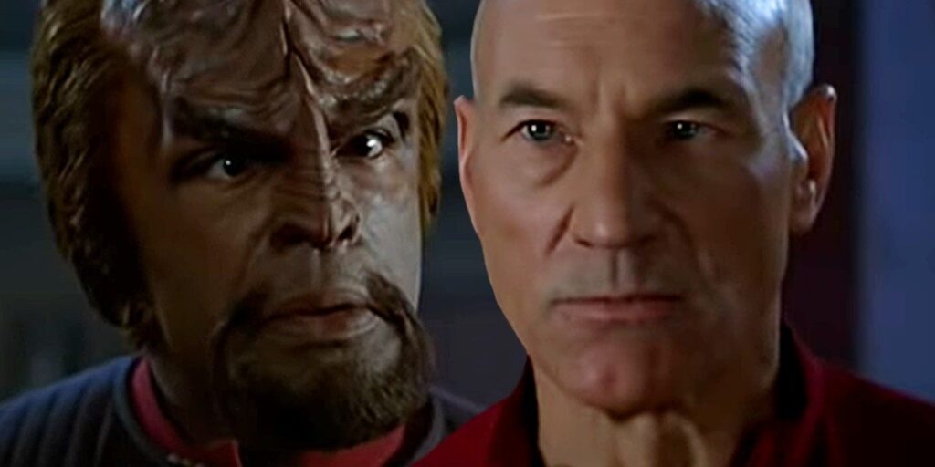 star trek worf vs picard coward