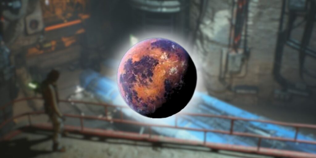 Jedha Planet over blurred Cere's Base