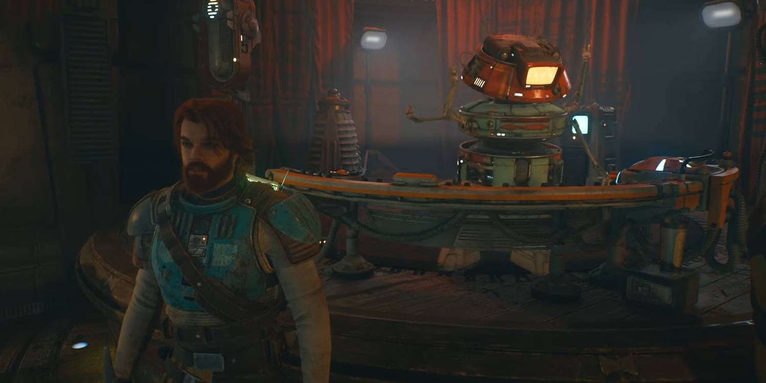 Star Wars Jedi: Survivor DD-EC the DJ of Pyloon's Saloon that can Play Music Tracks From Player