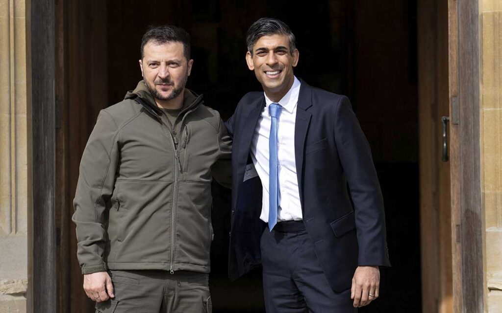 Sunak se reúne con Zelenski; abordan seguridad de Ucrania 'a largo plazo'