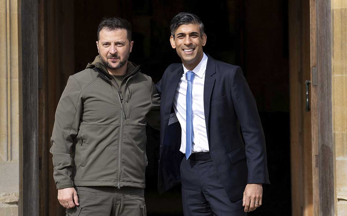 Sunak se reúne con Zelenski; abordan seguridad de Ucrania 'a largo plazo'