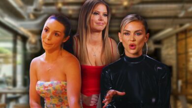 Vanderpump Rules' Scheana Shay, Lala Kent and Ariana Madix looking serious