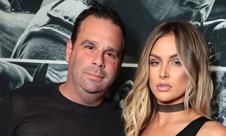 Lala Kent and Randall Emmett from Vanderpump Rules looking at the camera