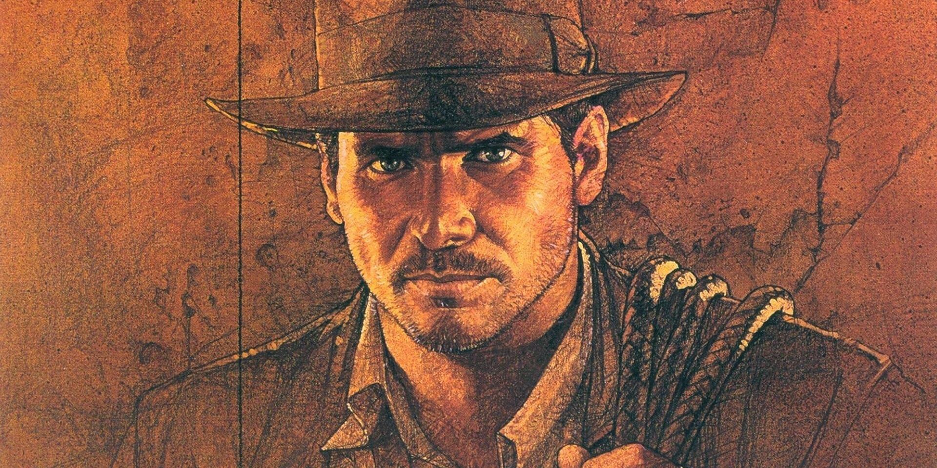 Indiana Jones on the poster for Raiders of the Lost Ark by Drew Stuzan