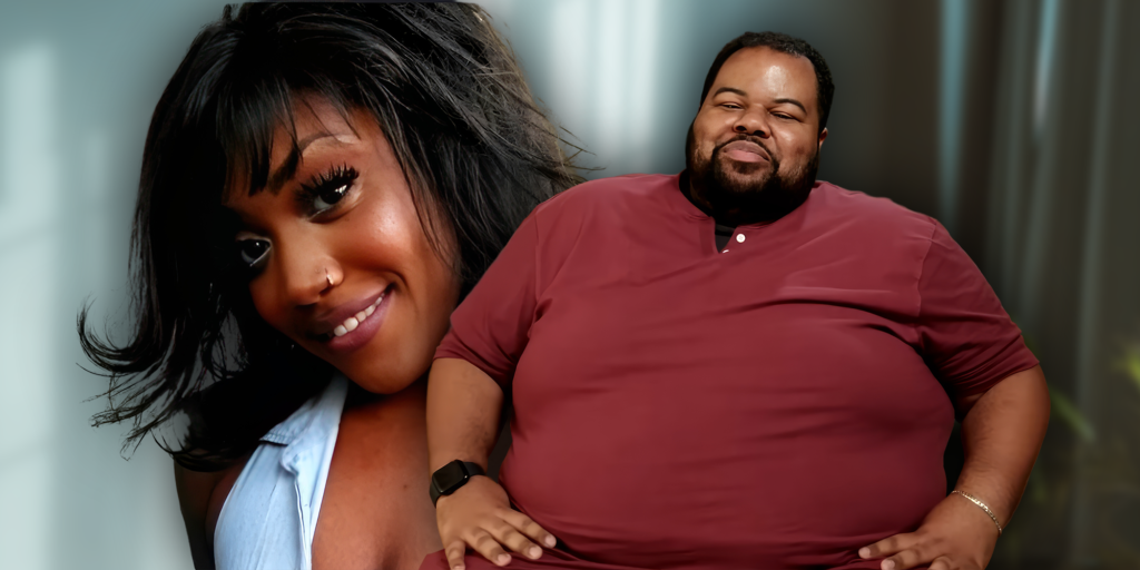 Tyray Carmella 90 Day Fiancé montage both smiling