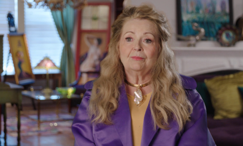 Debbie Aguero on 90 Day Fiance The Other Way purple jacket nacklace