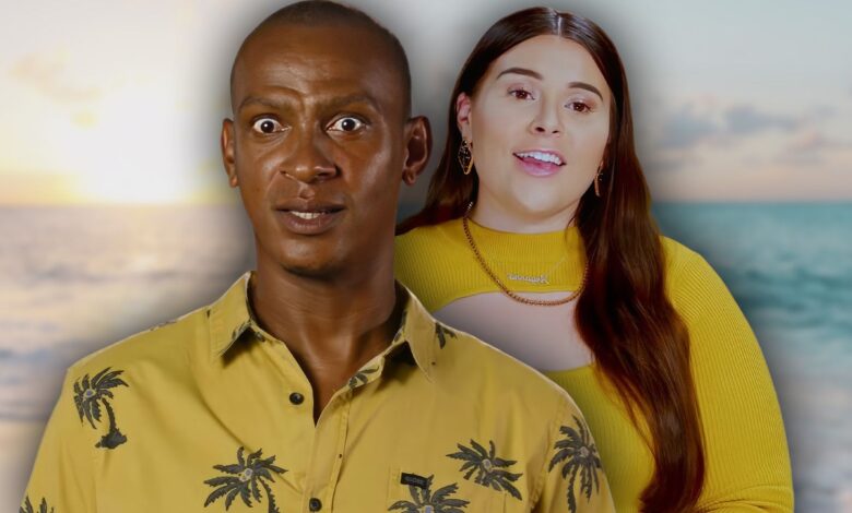90 Day Fiancé's Aryanna and Sherlon with water background
