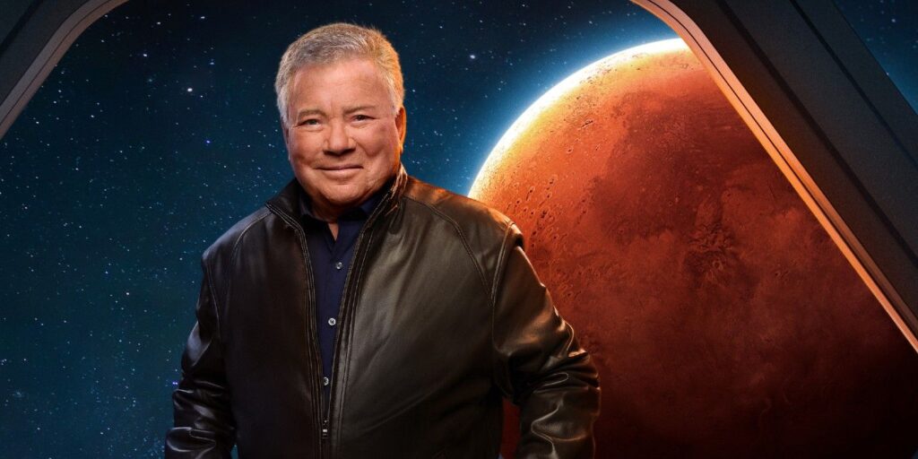 William Shatner Stars on Mars Smiling