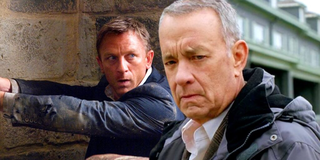 Custom image of Daniel Craig as James Bond and Tom Hanks in A Man Called Otto.