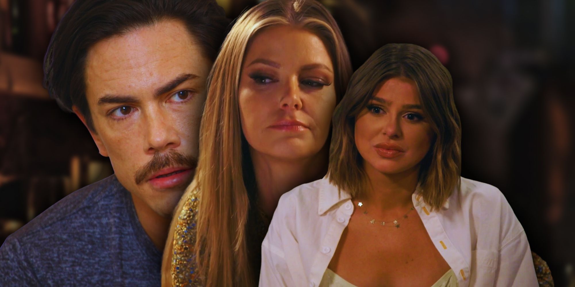 Vanderpump Rules stars Ariana Madix, Tom Sandoval, and Raquel Leviss