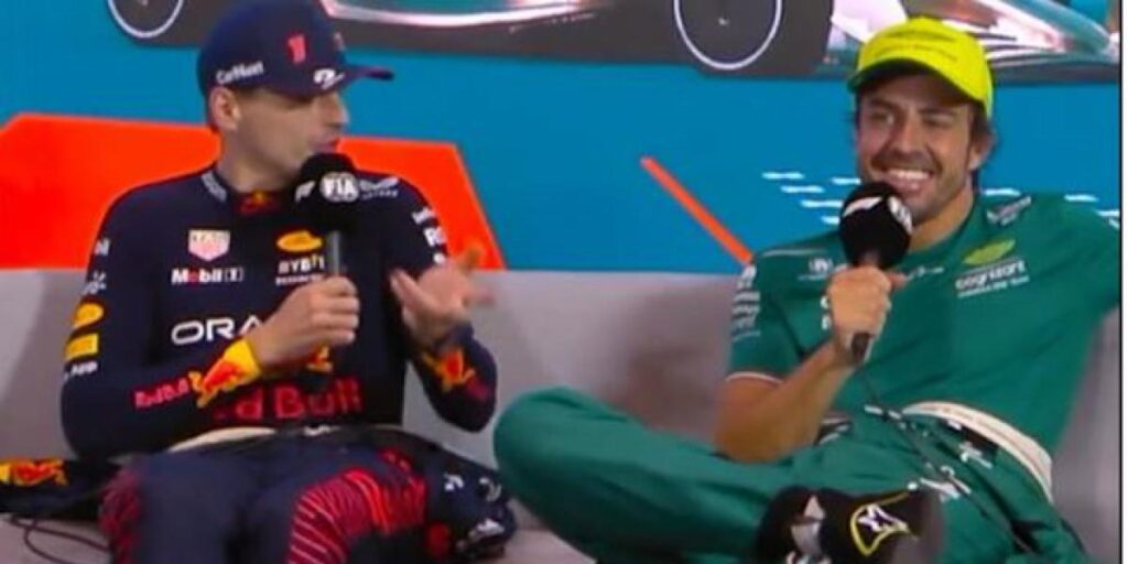 Verstappen alucinó con Alonso en la rueda de prensa de Miami por este comentario