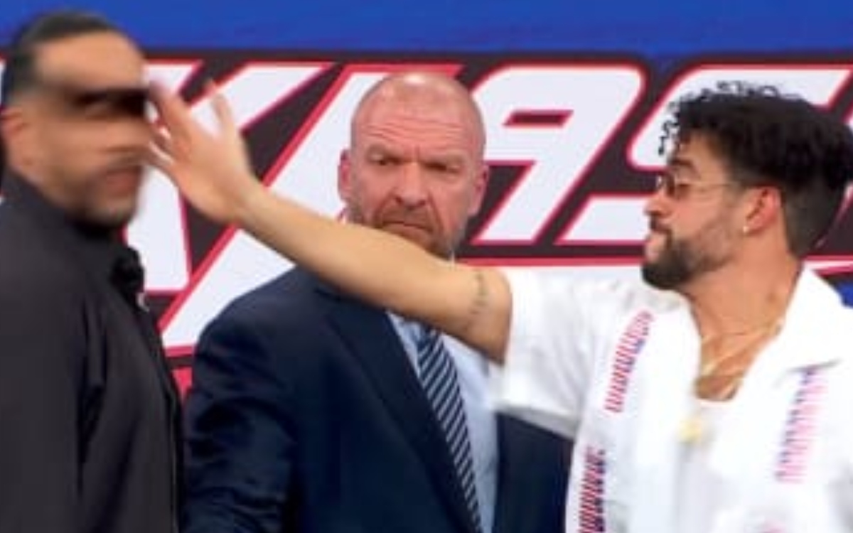 Video | Bad Bunny cachetea a Damien Priest previo a lucha de WWE