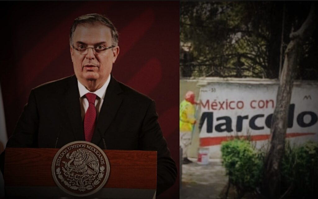 Video | 'Podrán ghostearme de tu barda, pero no de tu corazón': Ebrard luego que GobCDMX borrara bardas de corcholatas