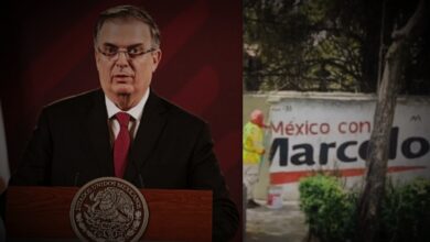 Video | 'Podrán ghostearme de tu barda, pero no de tu corazón': Ebrard luego que GobCDMX borrara bardas de corcholatas