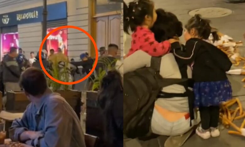 Video | Policías de CDMX tiran canasta de churros a vendedora y sus hijas; los suspenden
