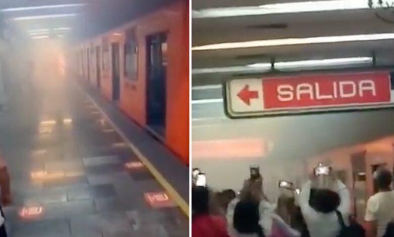 Videos | Desalojan tren de la estación La Villa del Metro de la CDMX