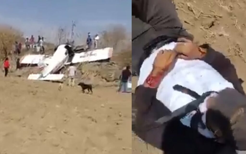 Videos | Se desploma avioneta en Cholula, Puebla; hay 2 heridos