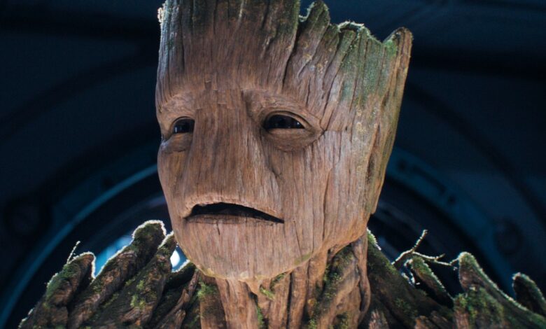 Groot Looking Upset In Guardians of the Galaxy 3