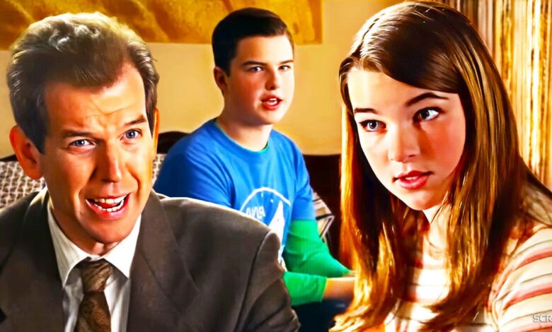 Young Sheldon season 6 with Pastor Jeff, Missy, and Sheldon