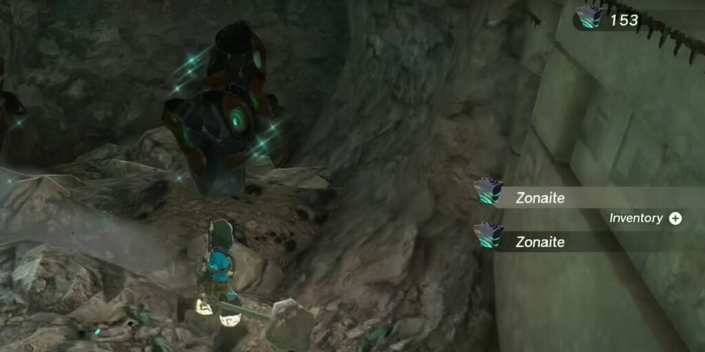 The Legend of Zelda: Tears of the Kingdom Zonaite Ore Collection with Total Amount Displayed