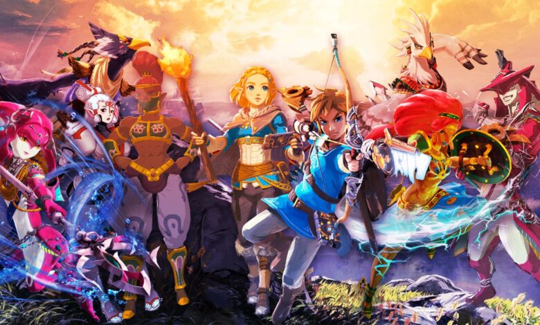 TOTK NPCs and playable character includig Link, Zelda, and some of the biggest enemies in the game