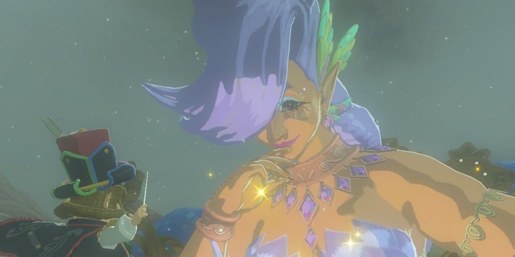 A Great Fairy listens to music from the Stable Trotters