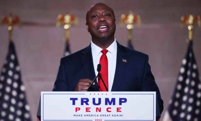 el republicano Tim Scott se postula para las elecciones de 2024