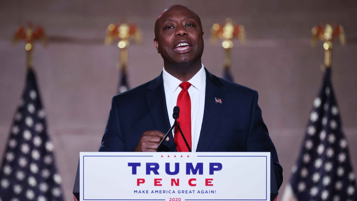 el republicano Tim Scott se postula para las elecciones de 2024