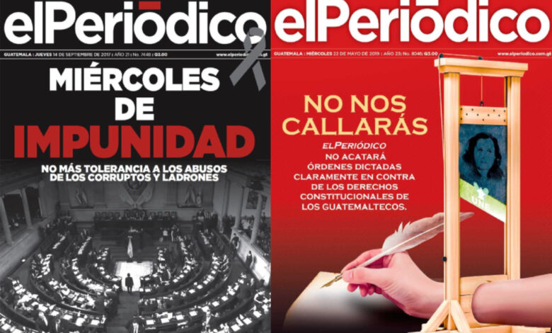 elPeriódico de Guatemala cierra por persecución del presidente Giammattei