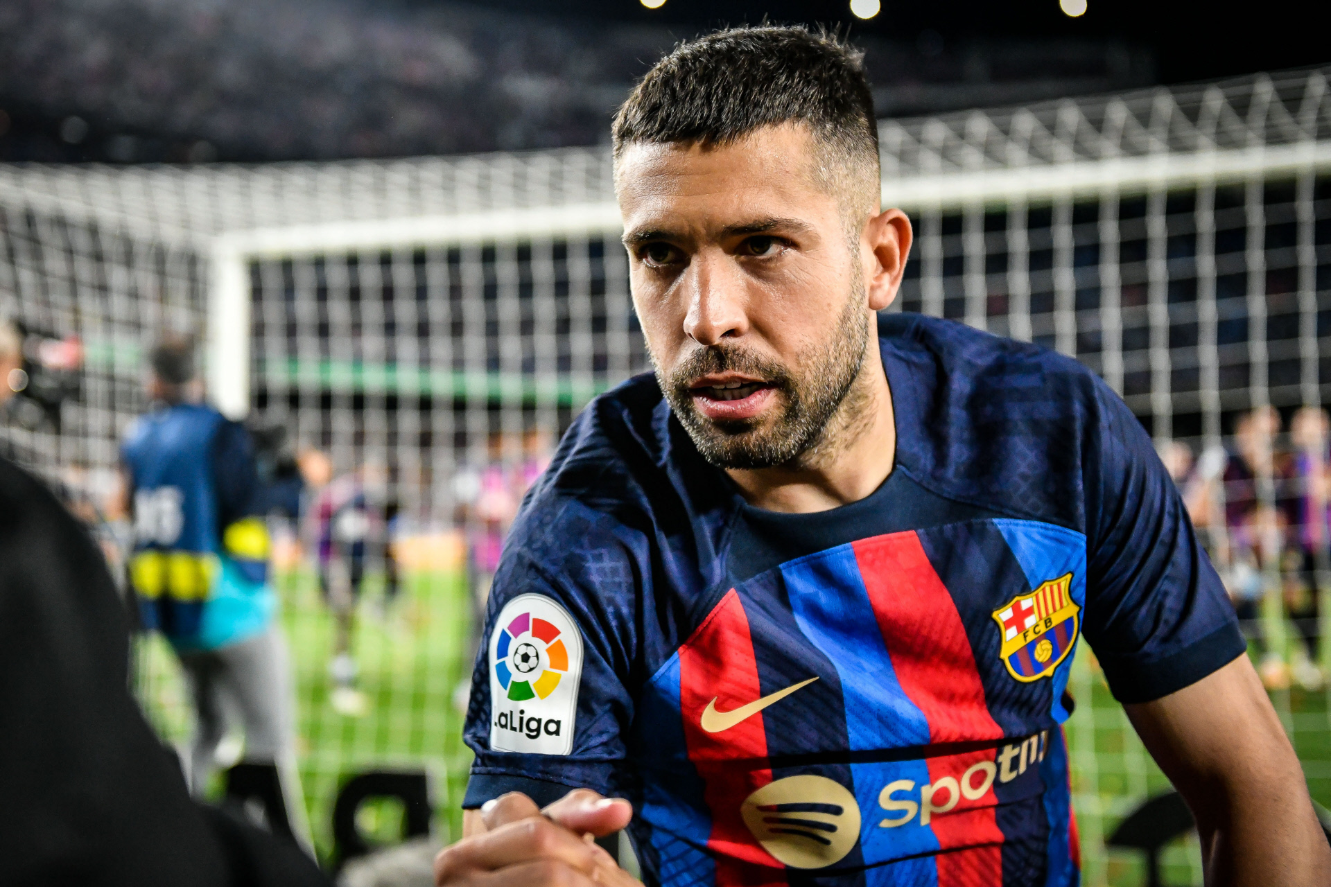 Jordi Alba, en un partido con el FC Barcelona