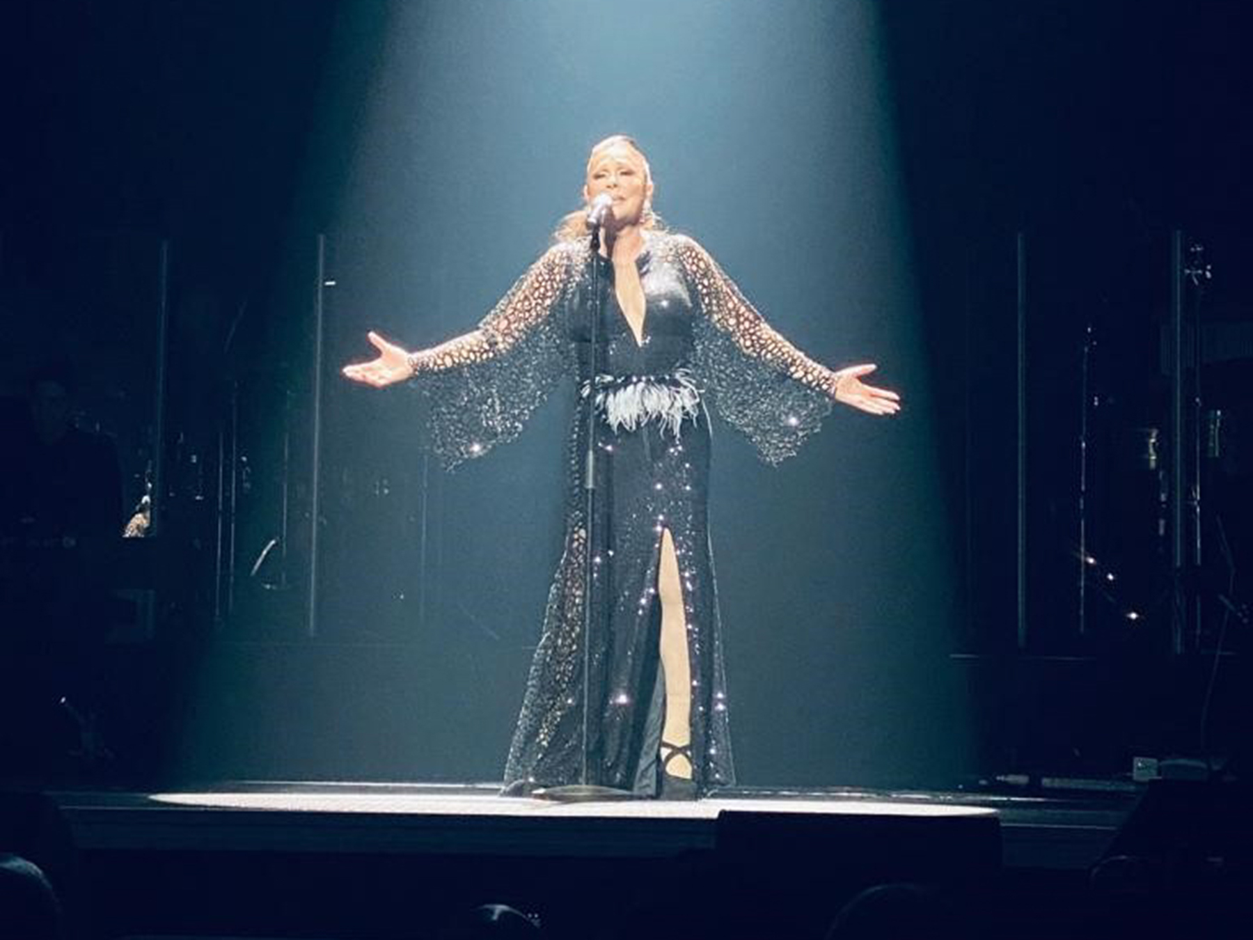 Isabel Pantoja en su concierto de Miami. / Gtres